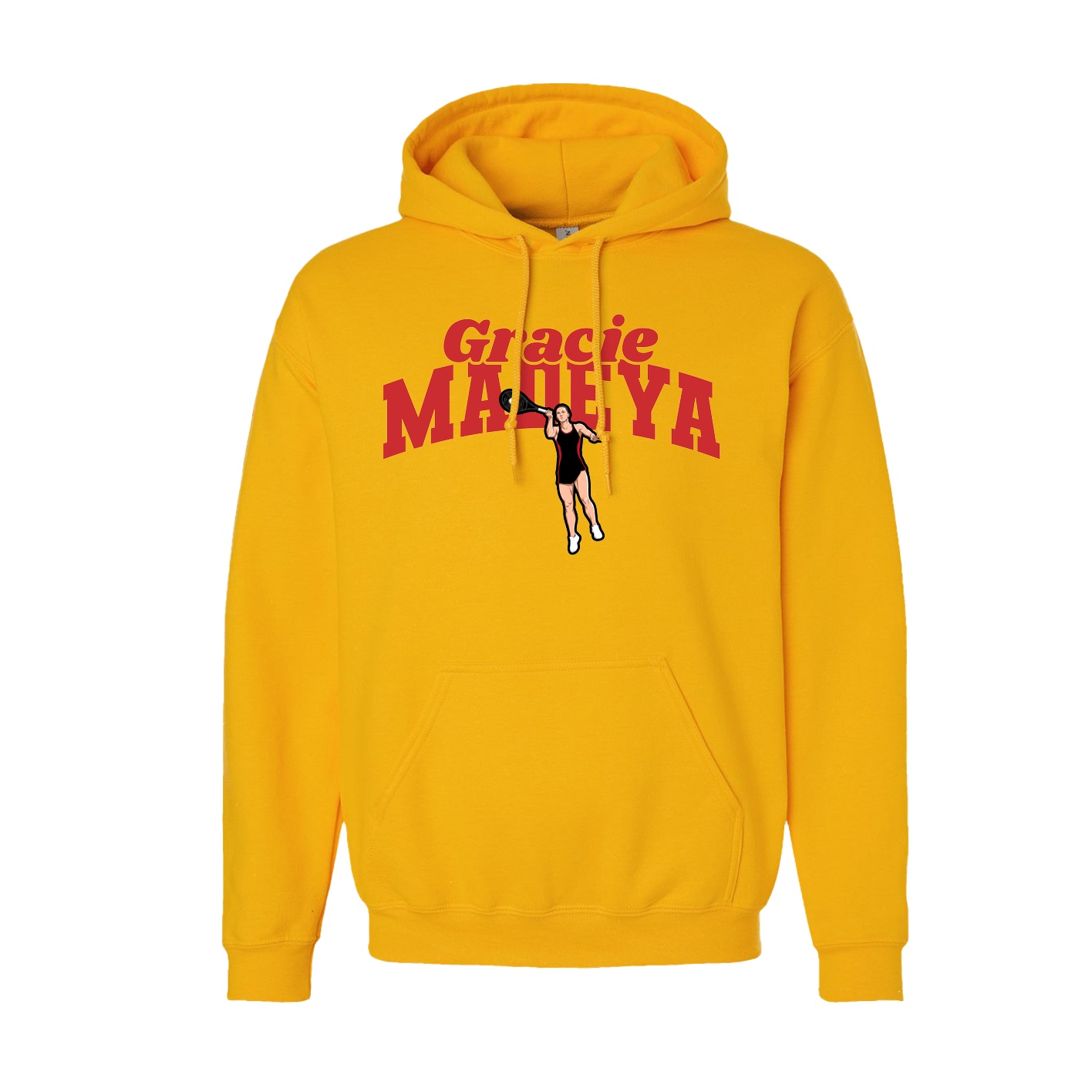 Youth Hoodie — Signature Arch in Gold