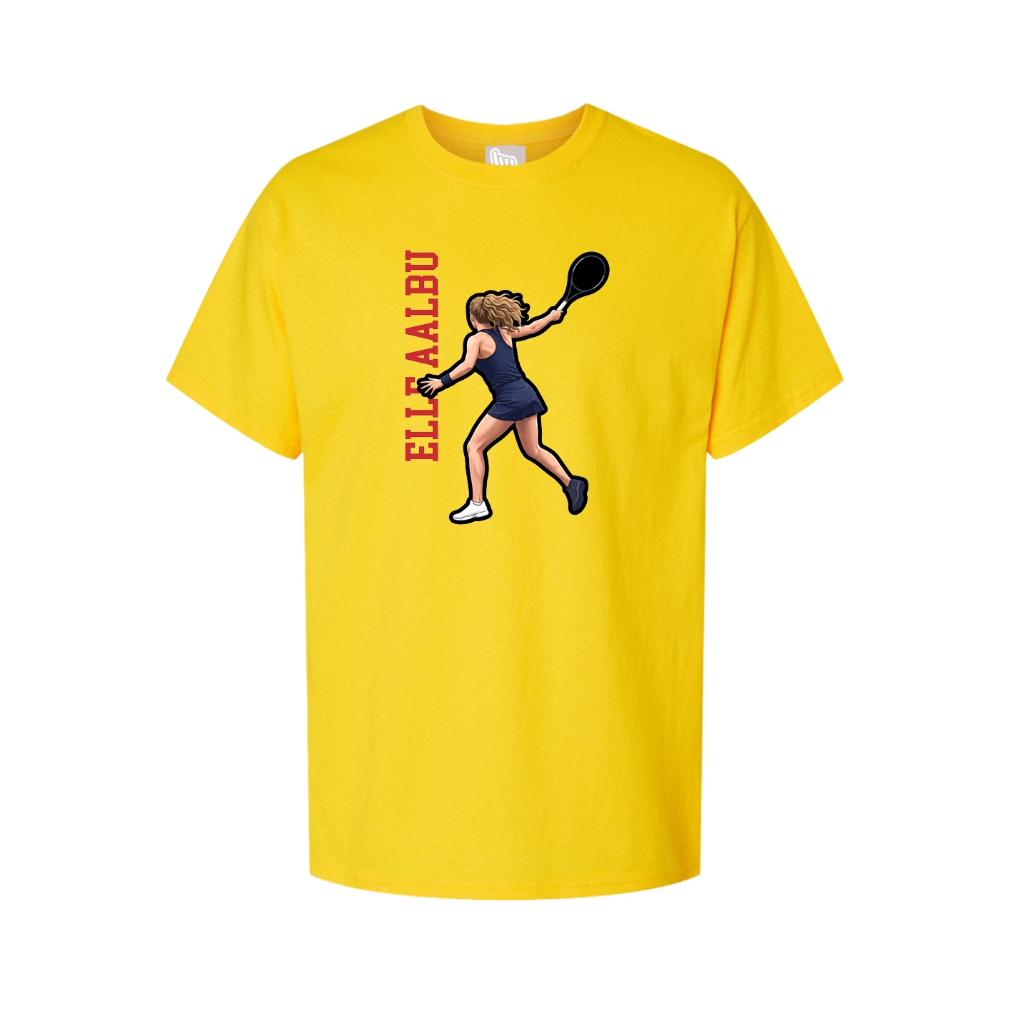 Tee — Name Vertical in Gold