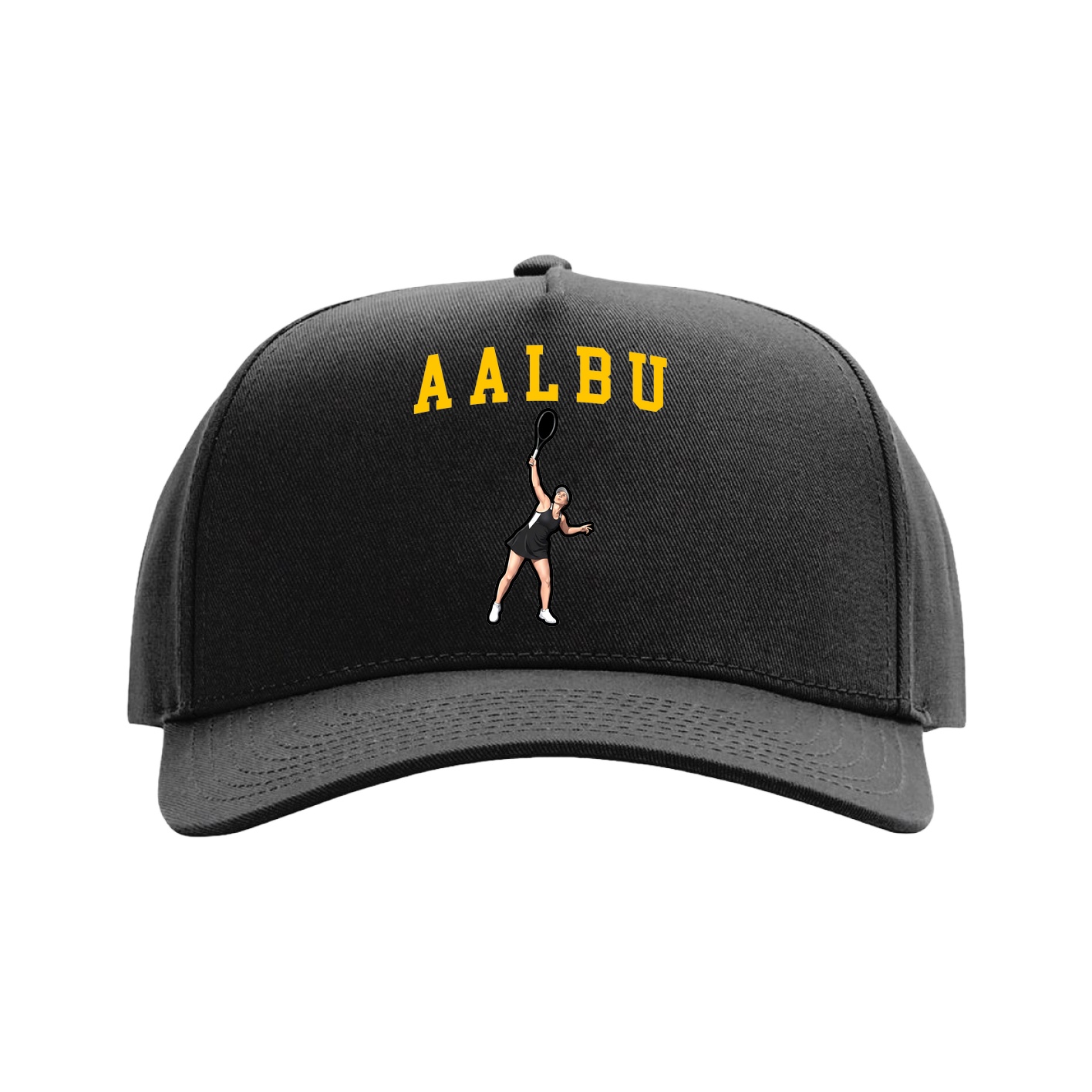Full Fabric Five-Panel Champ Cap — Shirsey in Black
