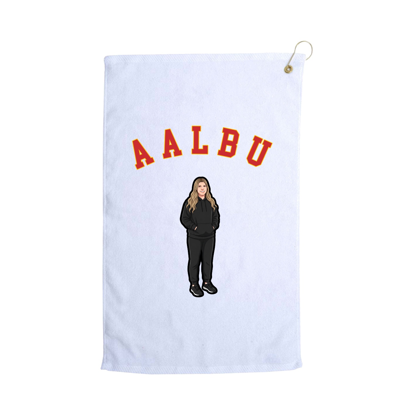 Golf Towel — Shirsey Arch in White