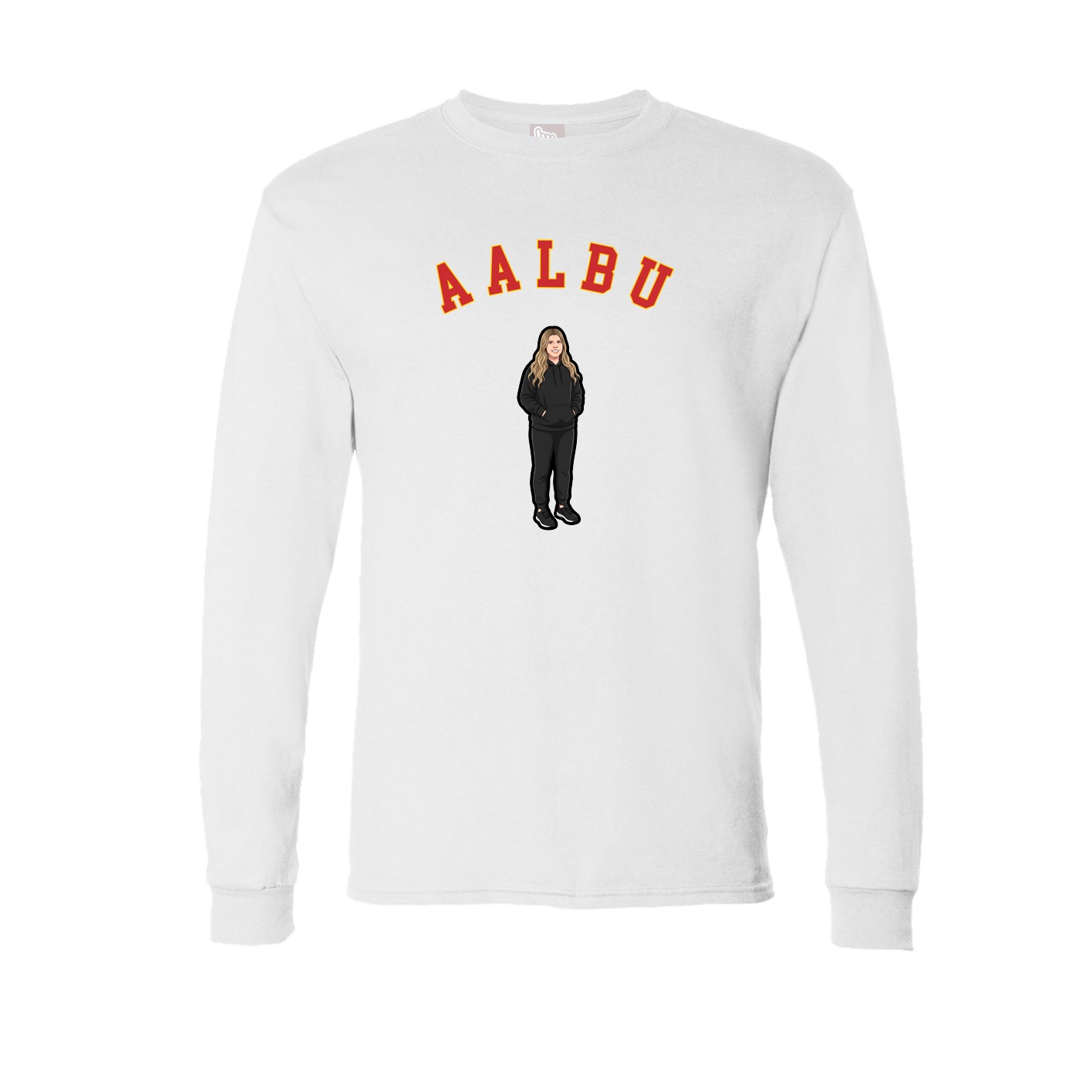 Long Sleeve Tee — Shirsey Arch in White