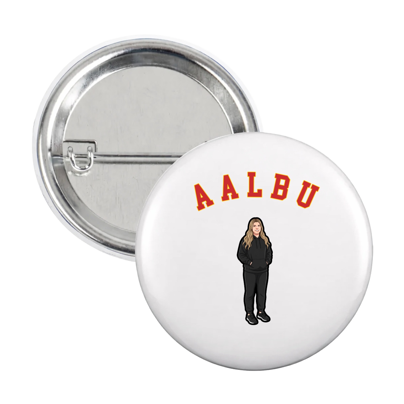 Game Day Button — Shirsey Arch in White