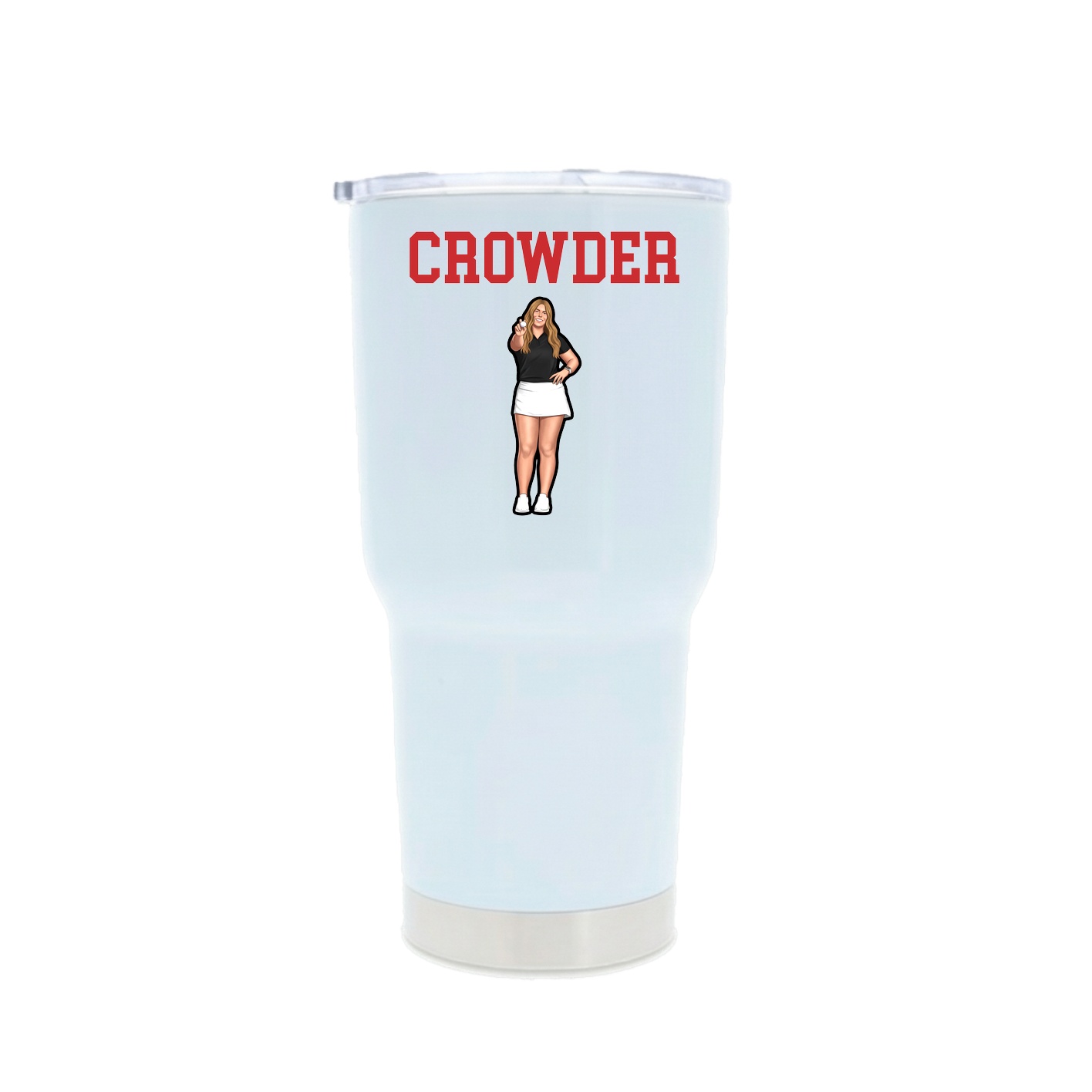 30oz Stainless Steel Tumbler — Shirsey in White