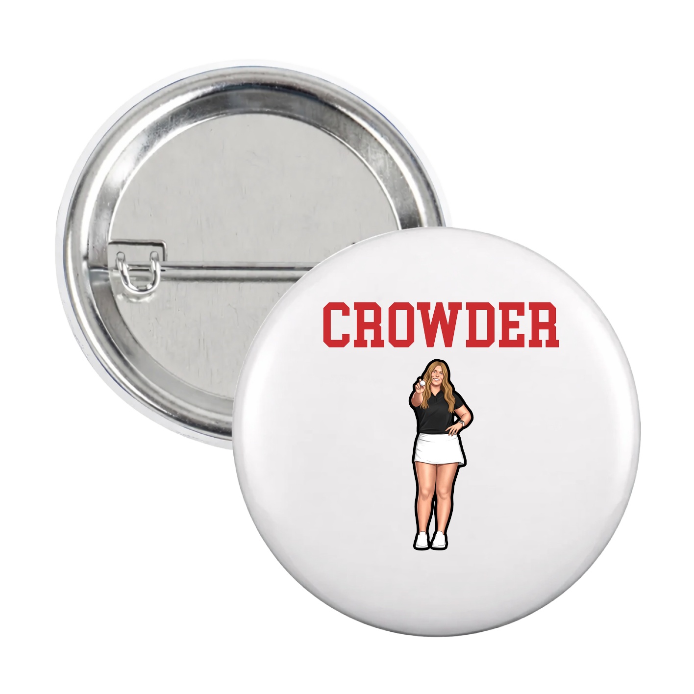 Game Day Button — Shirsey in White