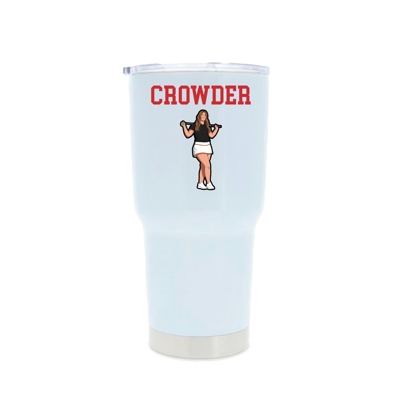 30oz Stainless Steel Tumbler — Shirsey in White