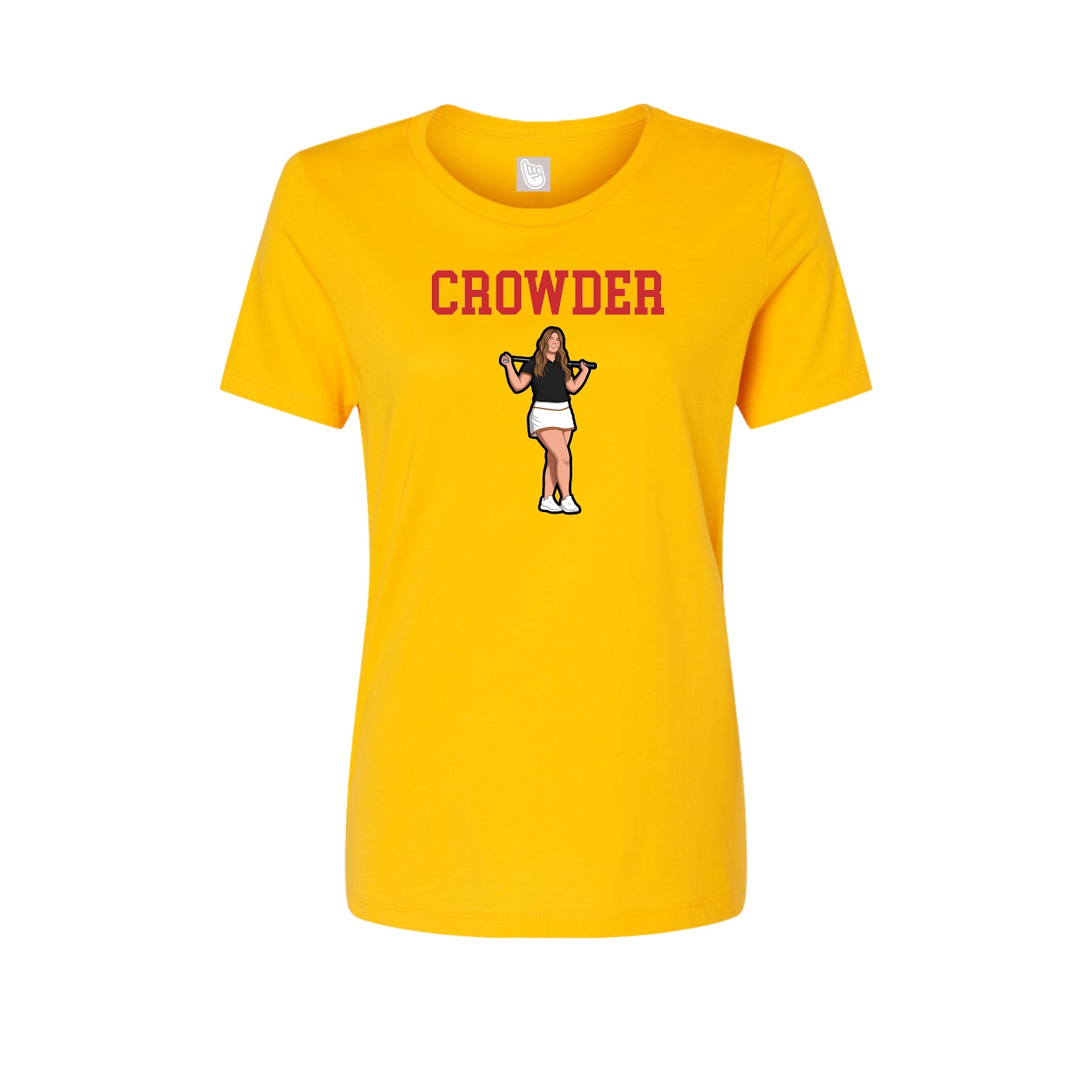 Fitted Women's Tee — Shirsey in Gold