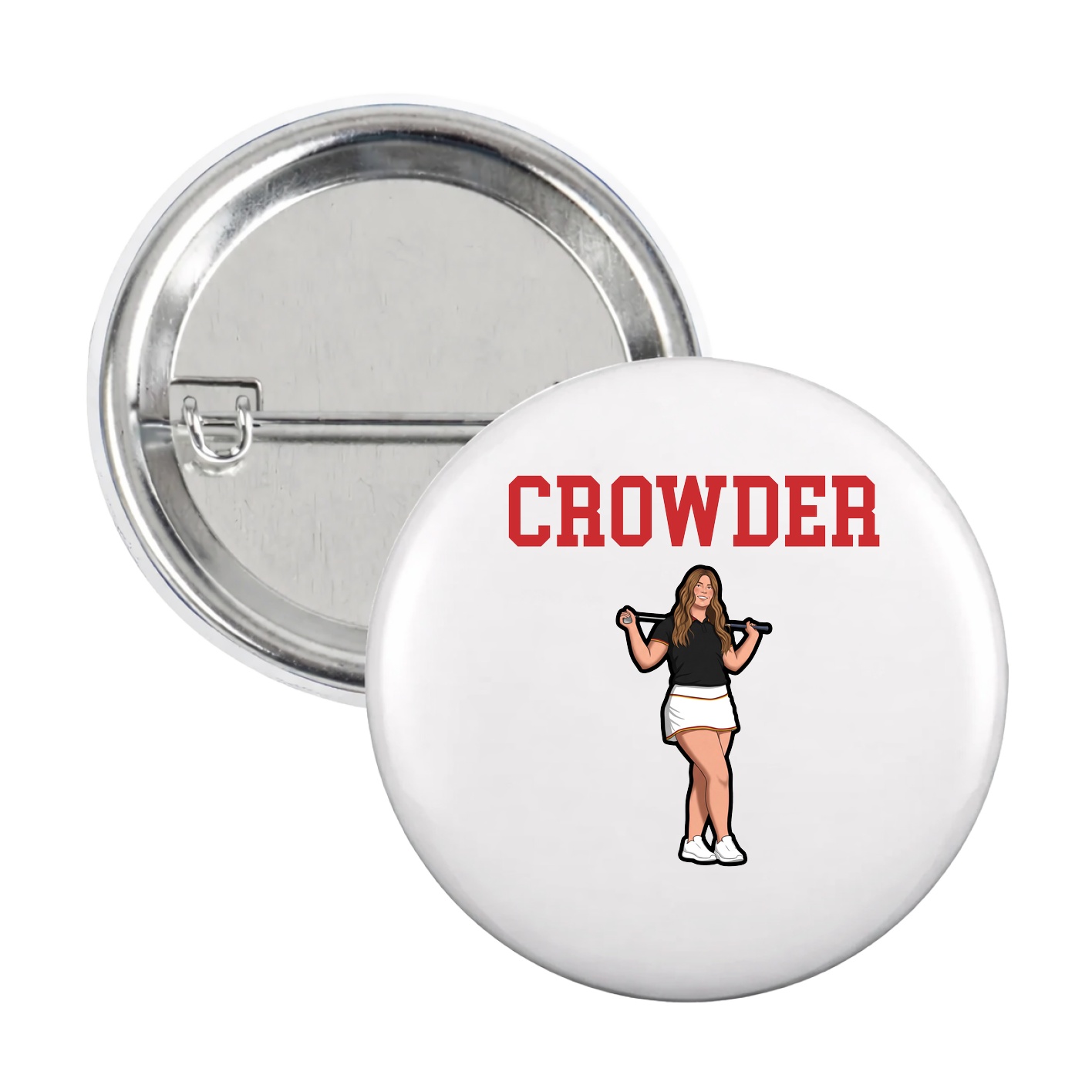 Game Day Button — Shirsey in White