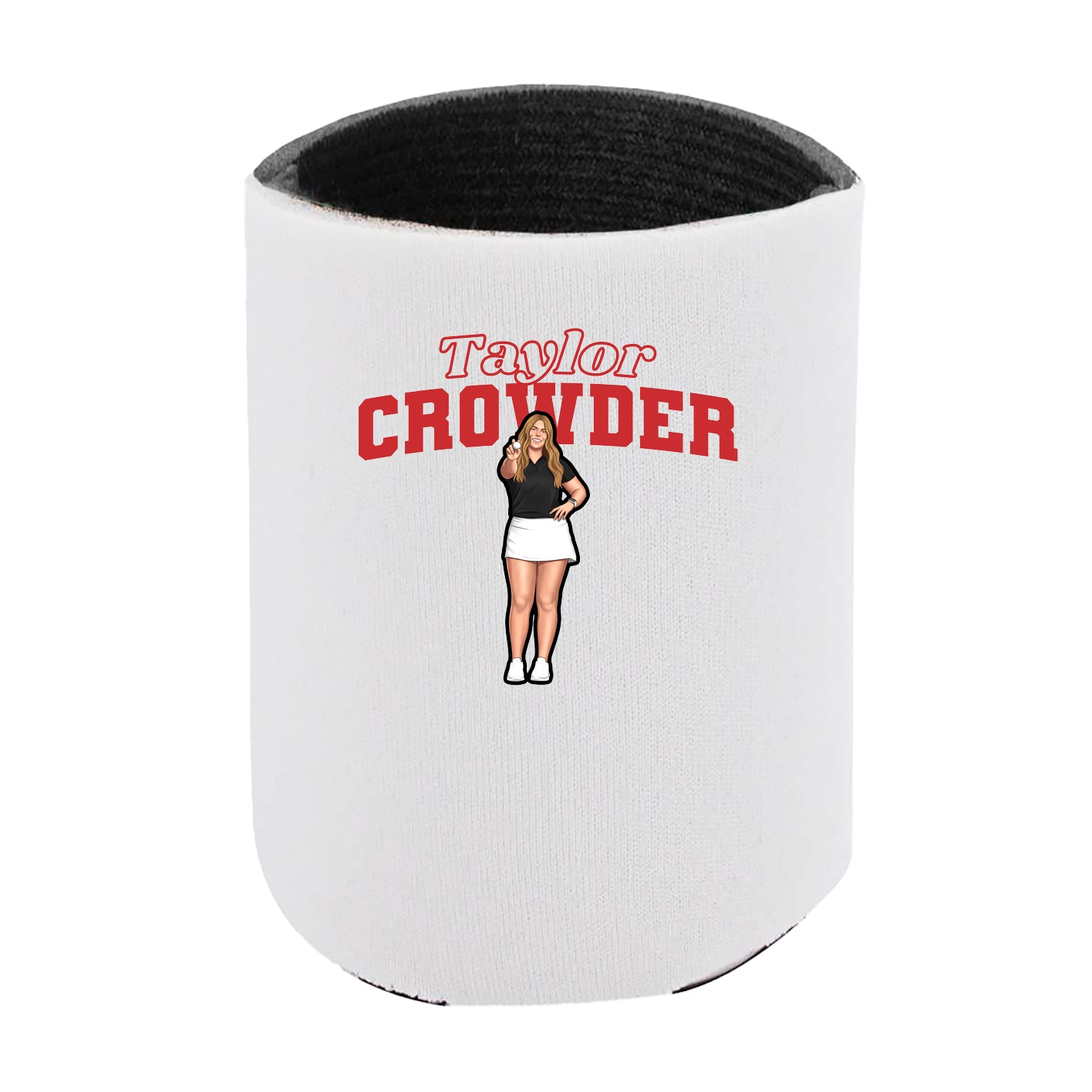 Can Holder — Name Arch in White