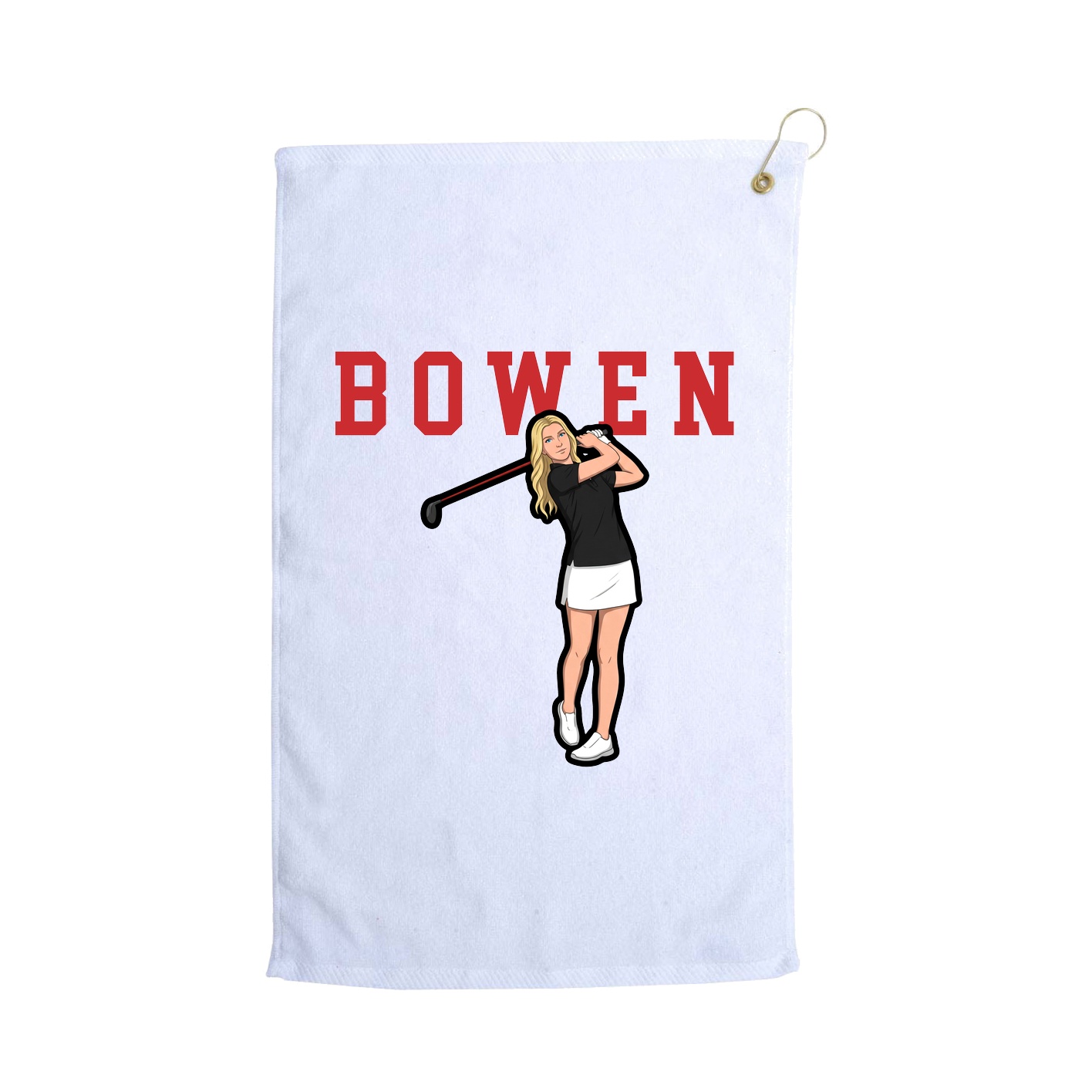 Golf Towel — Shirsey in White