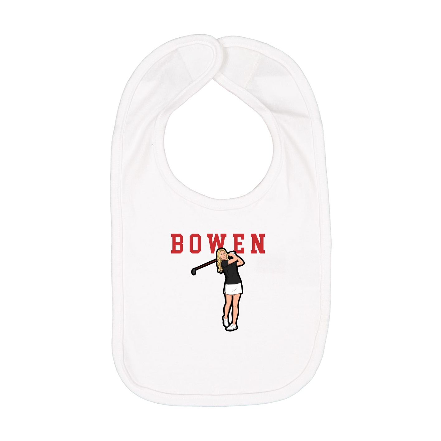 Infant Bib — Shirsey in White