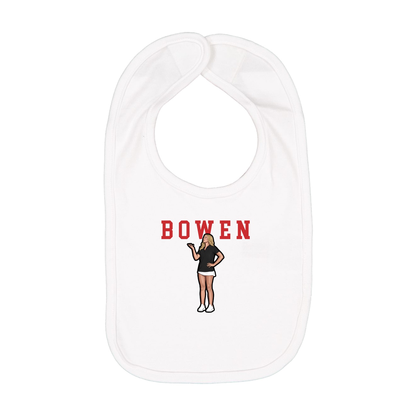 Infant Bib — Shirsey in White