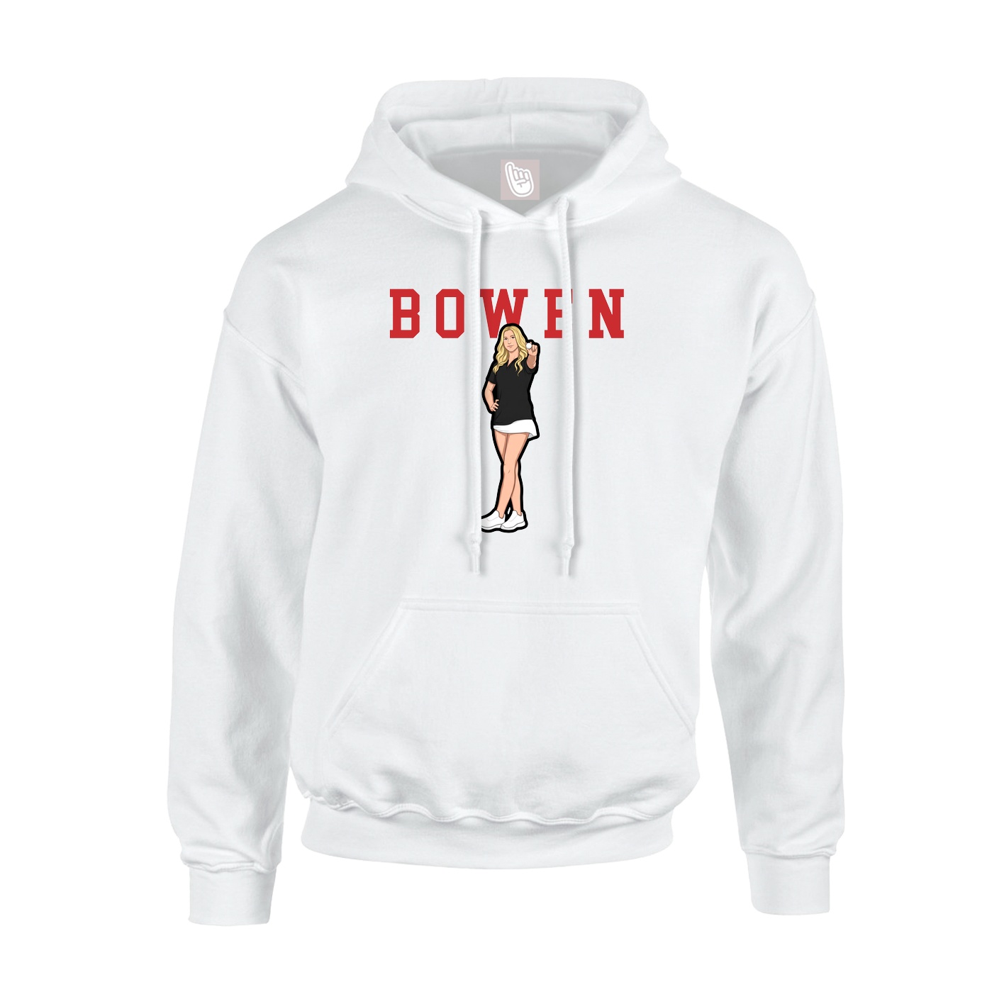 Hoodie — Shirsey in White
