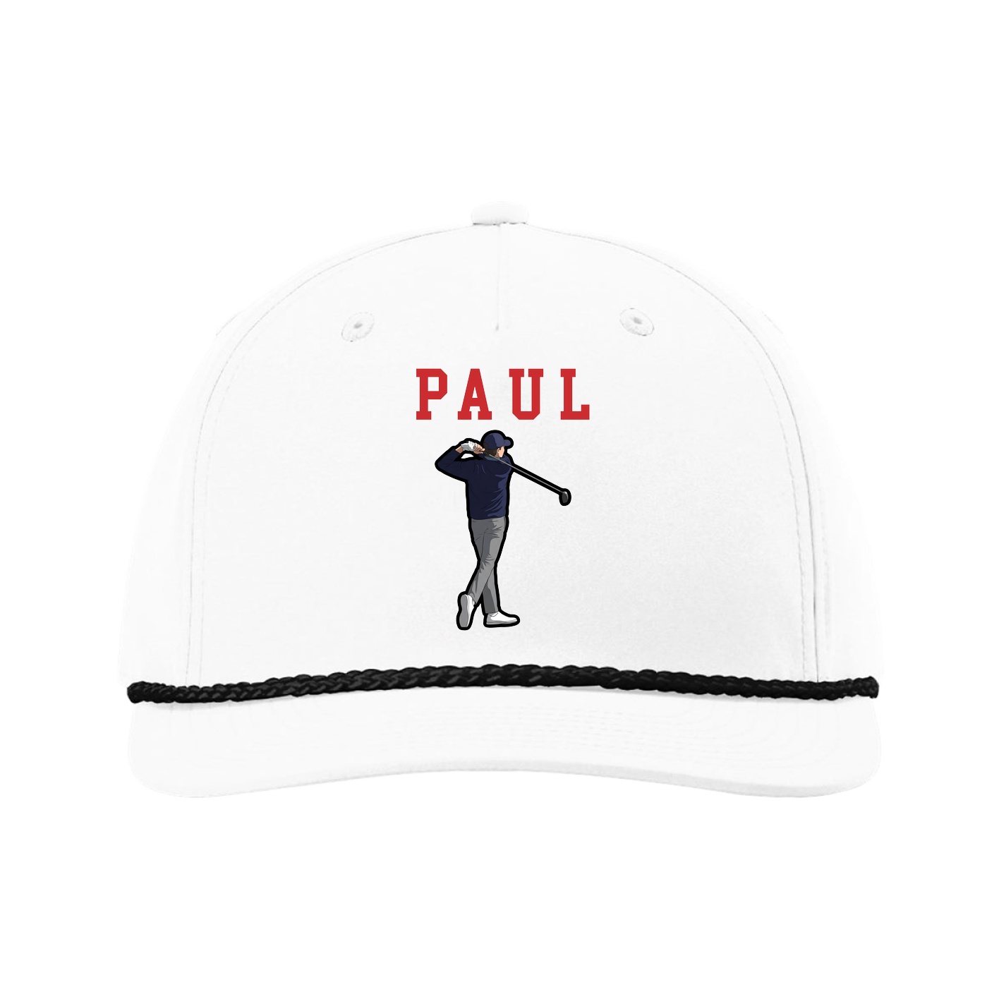 Five-Panel Classic Rope Cap — Shirsey in White