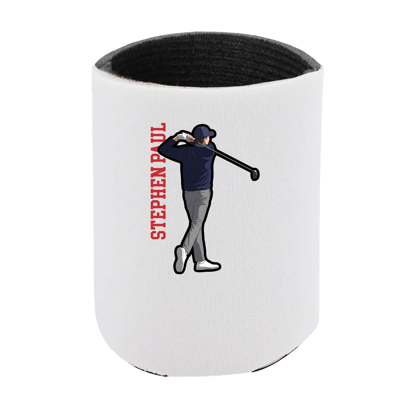Can Holder — Name Vertical in White
