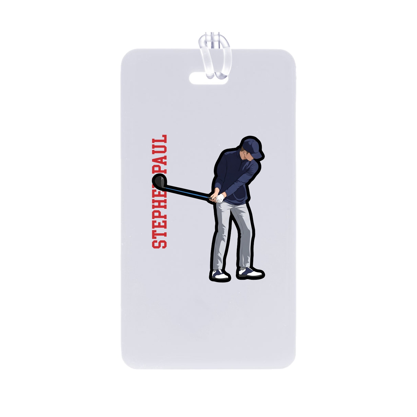 Bag Tag — Name Vertical in Classic