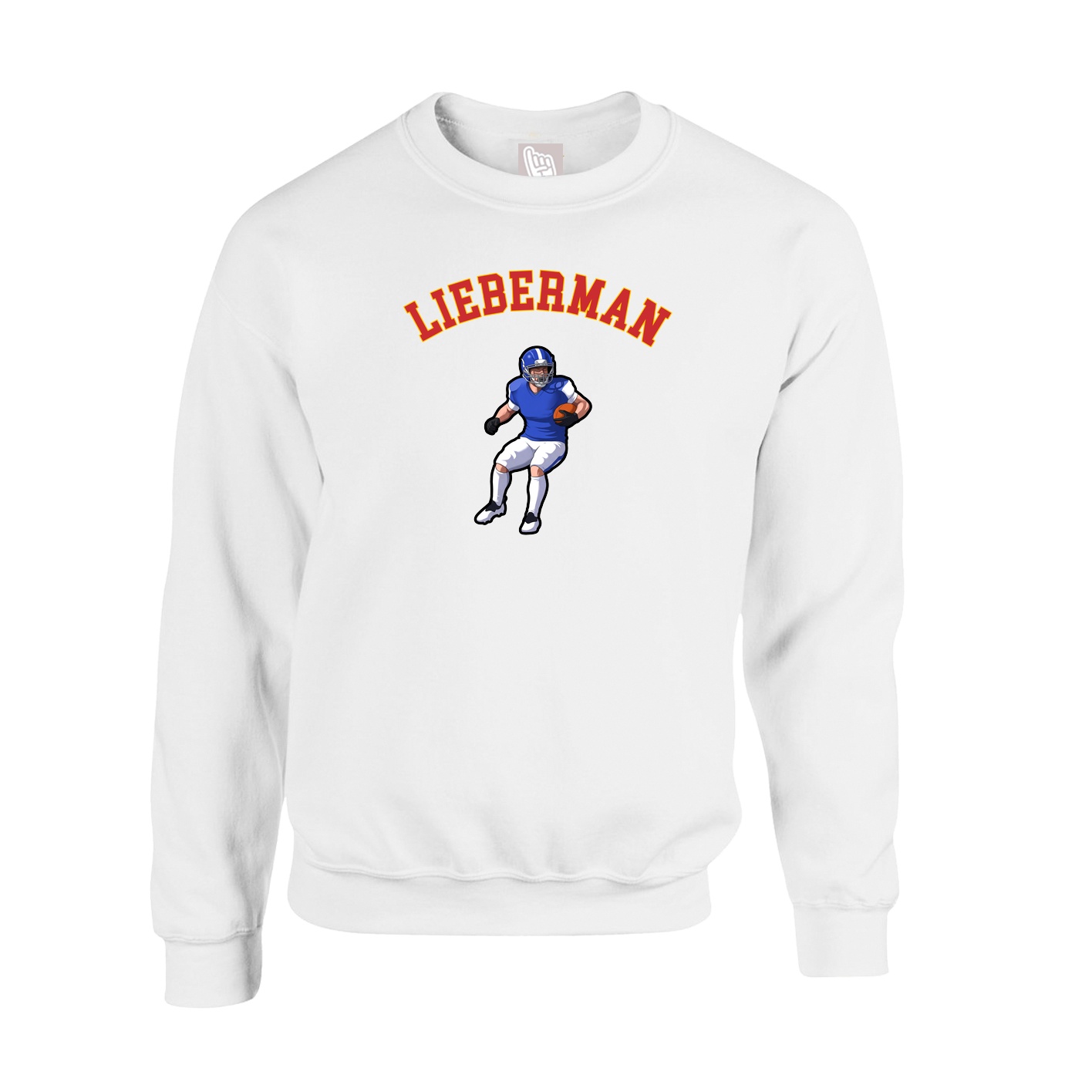 Fleece Crew — Shirsey Arch in White