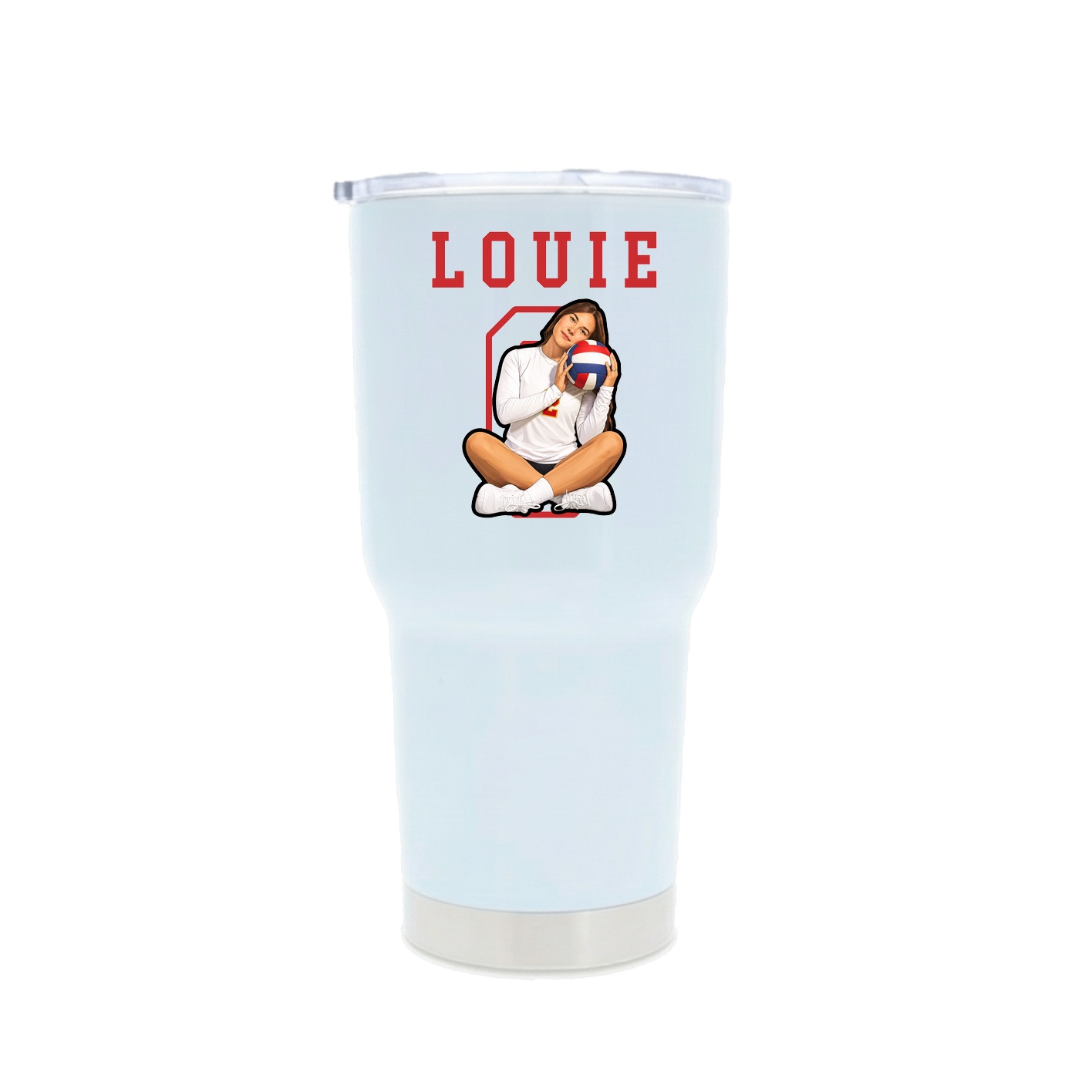 30oz Stainless Steel Tumbler — Shirsey in White