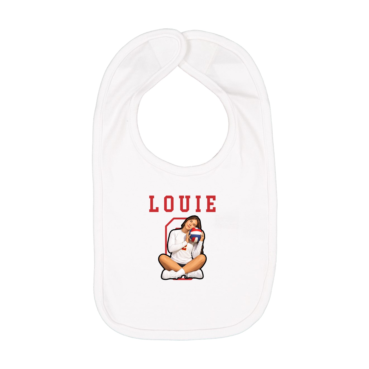 Infant Bib — Shirsey in White