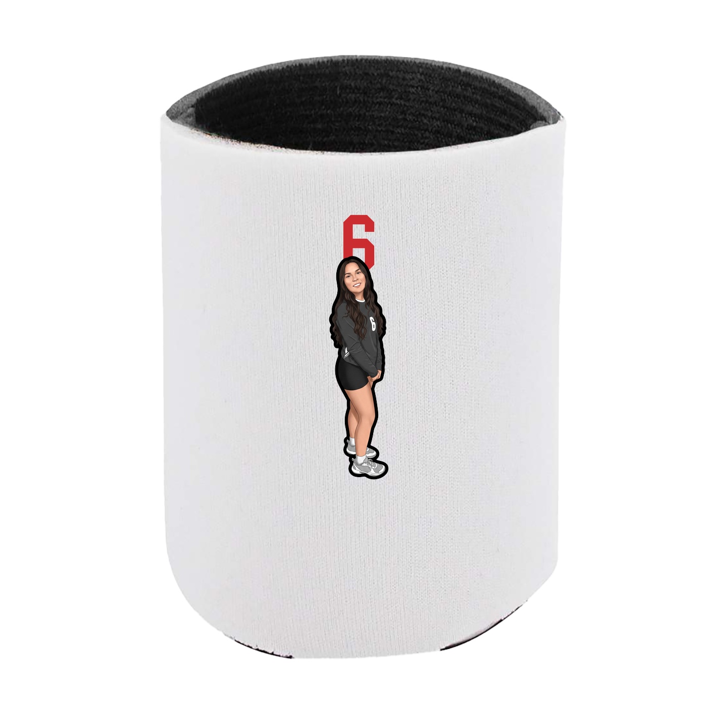 Can Holder — Number Top in White