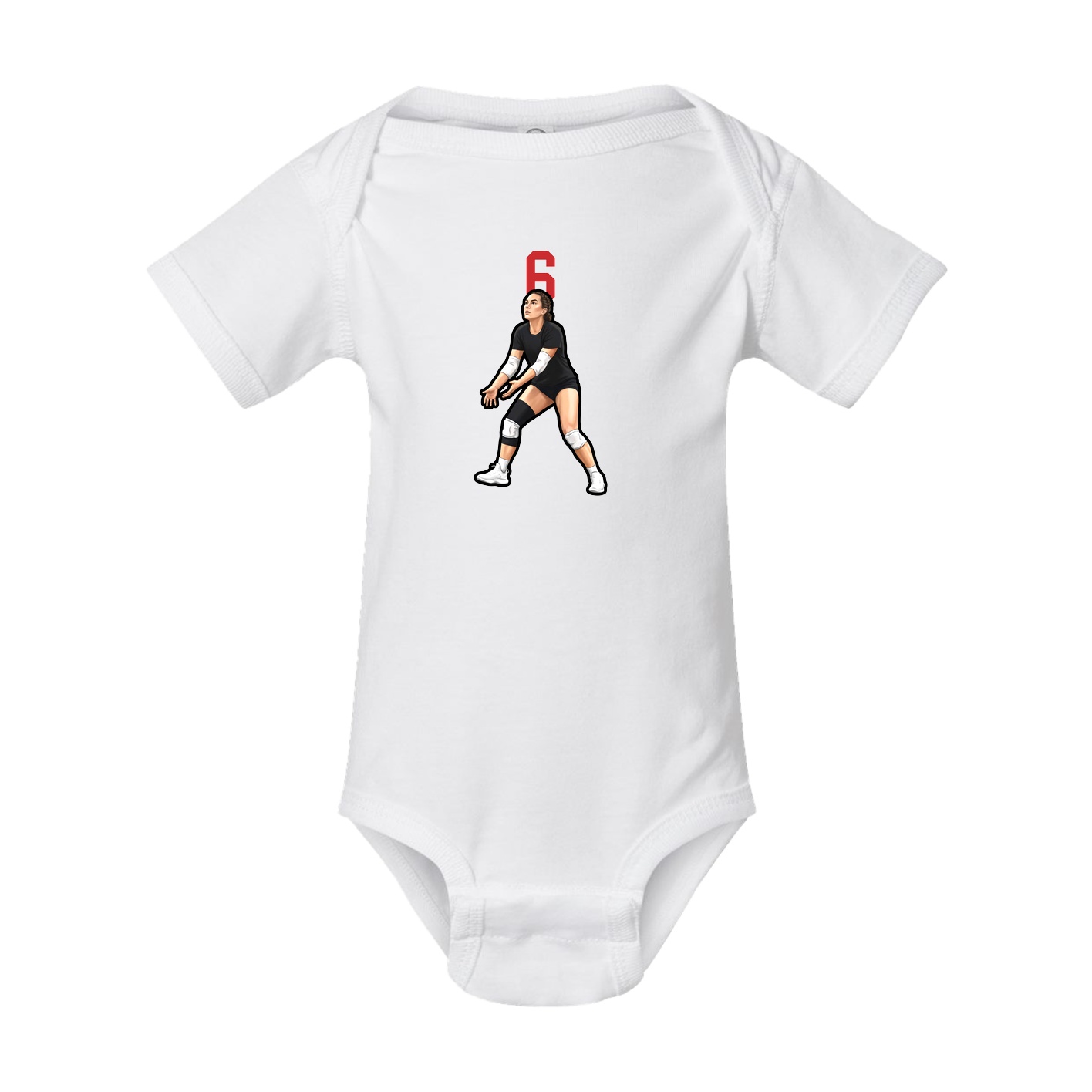 Baby Onesie — Number Top in White