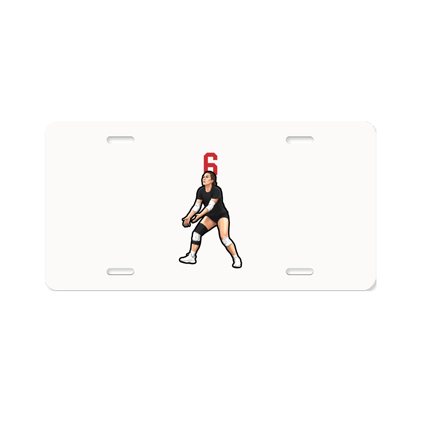 License Plate — Number Top in Classic