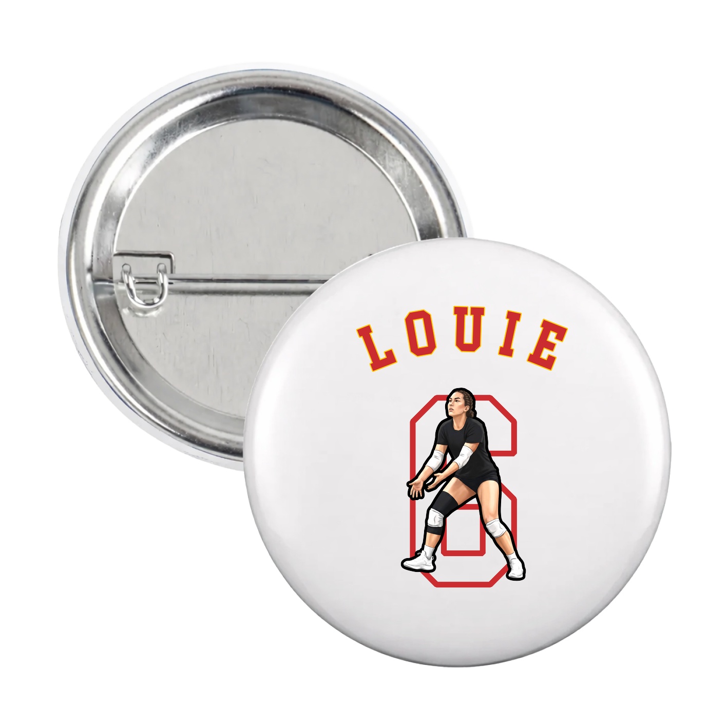 Game Day Button — Shirsey Arch in White