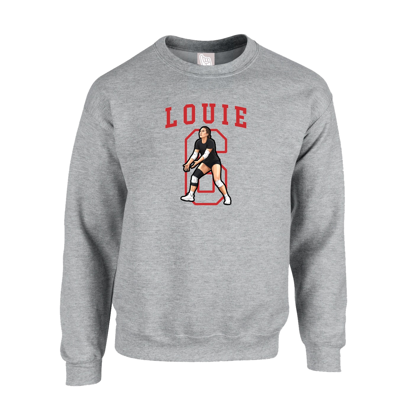 Fleece Crew — Shirsey in Grey