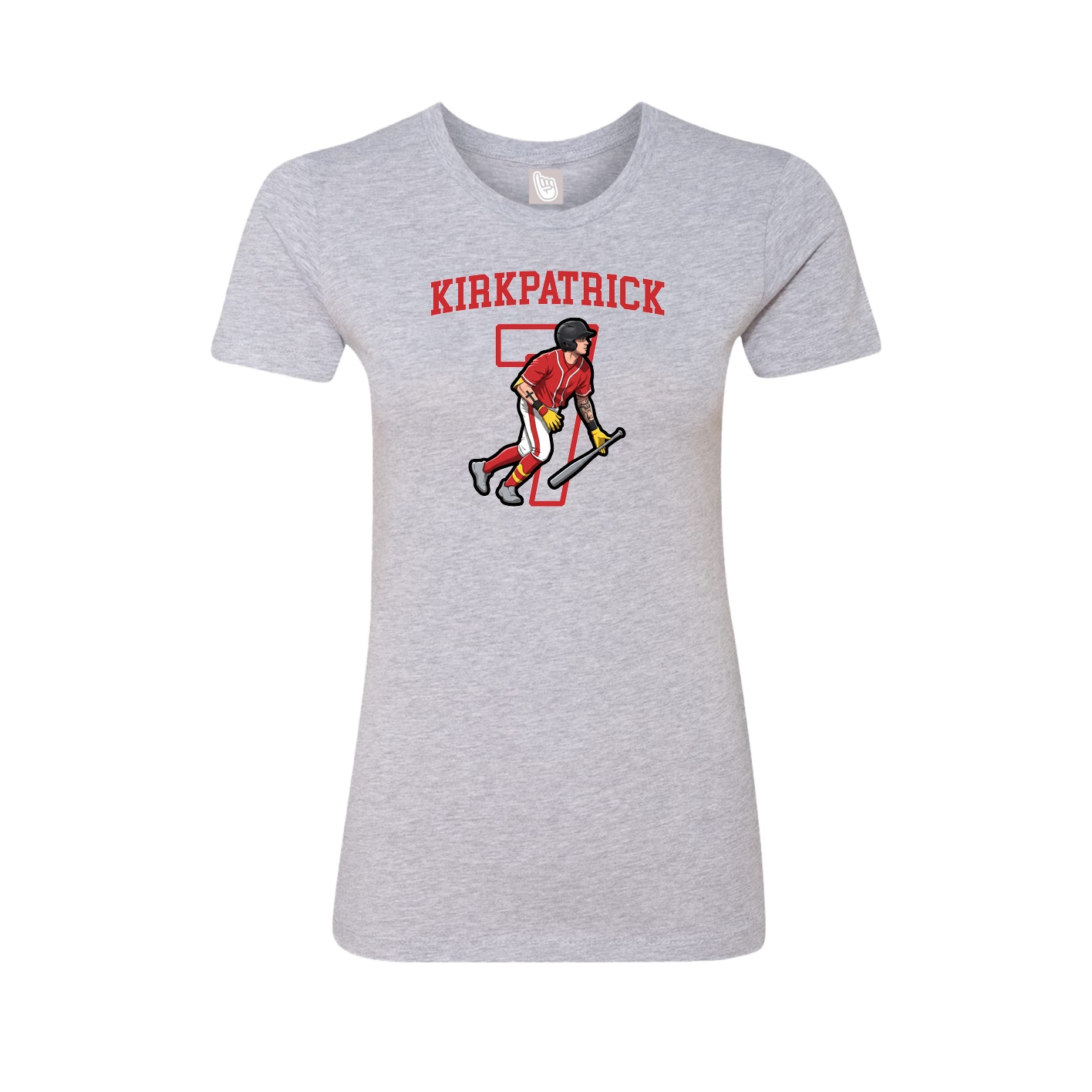Fitted Women's Tee — Shirsey in Grey