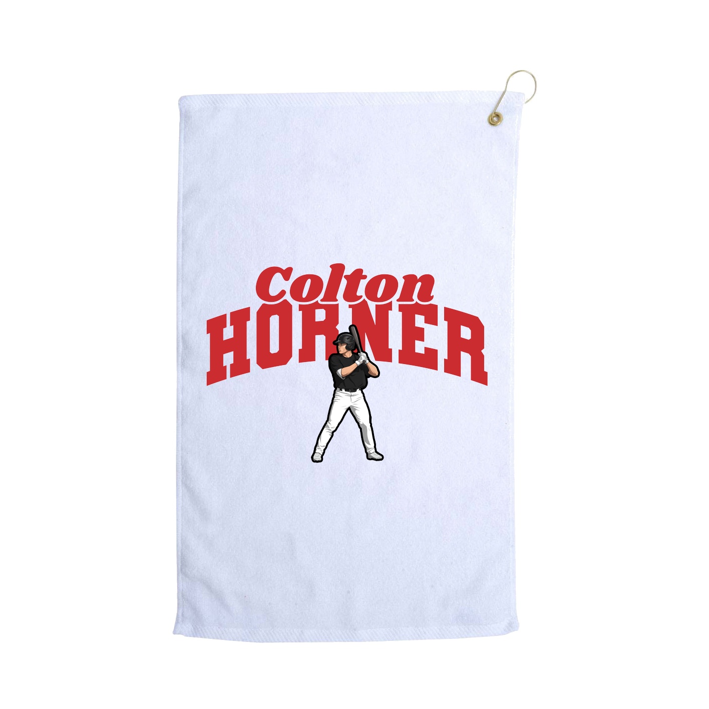 Golf Towel — Signature Arch in White