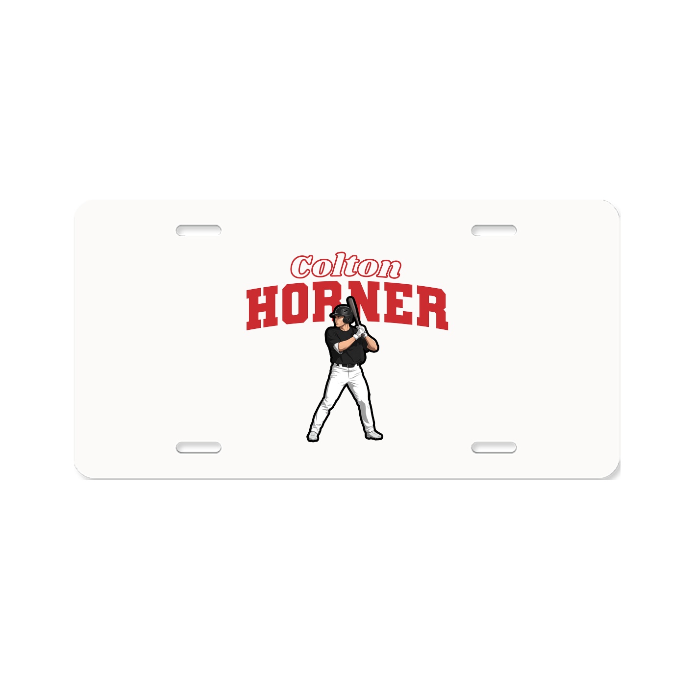 License Plate — Name Arch in Classic