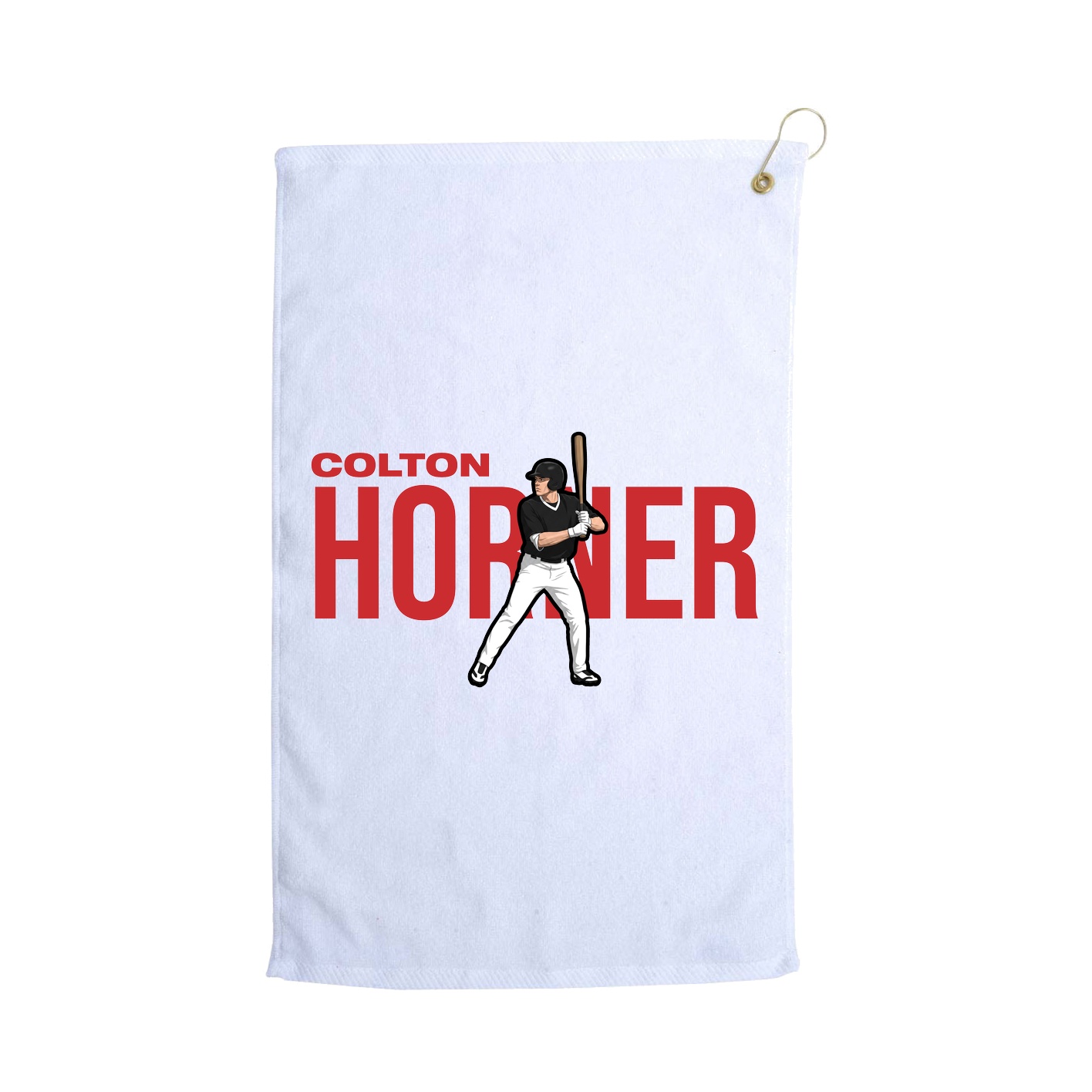 Golf Towel — Player Name in White