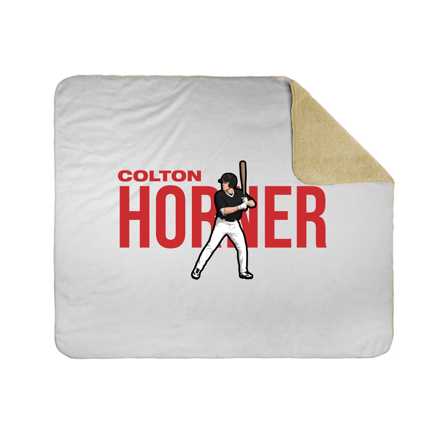 Throw Blanket — Player Name in White