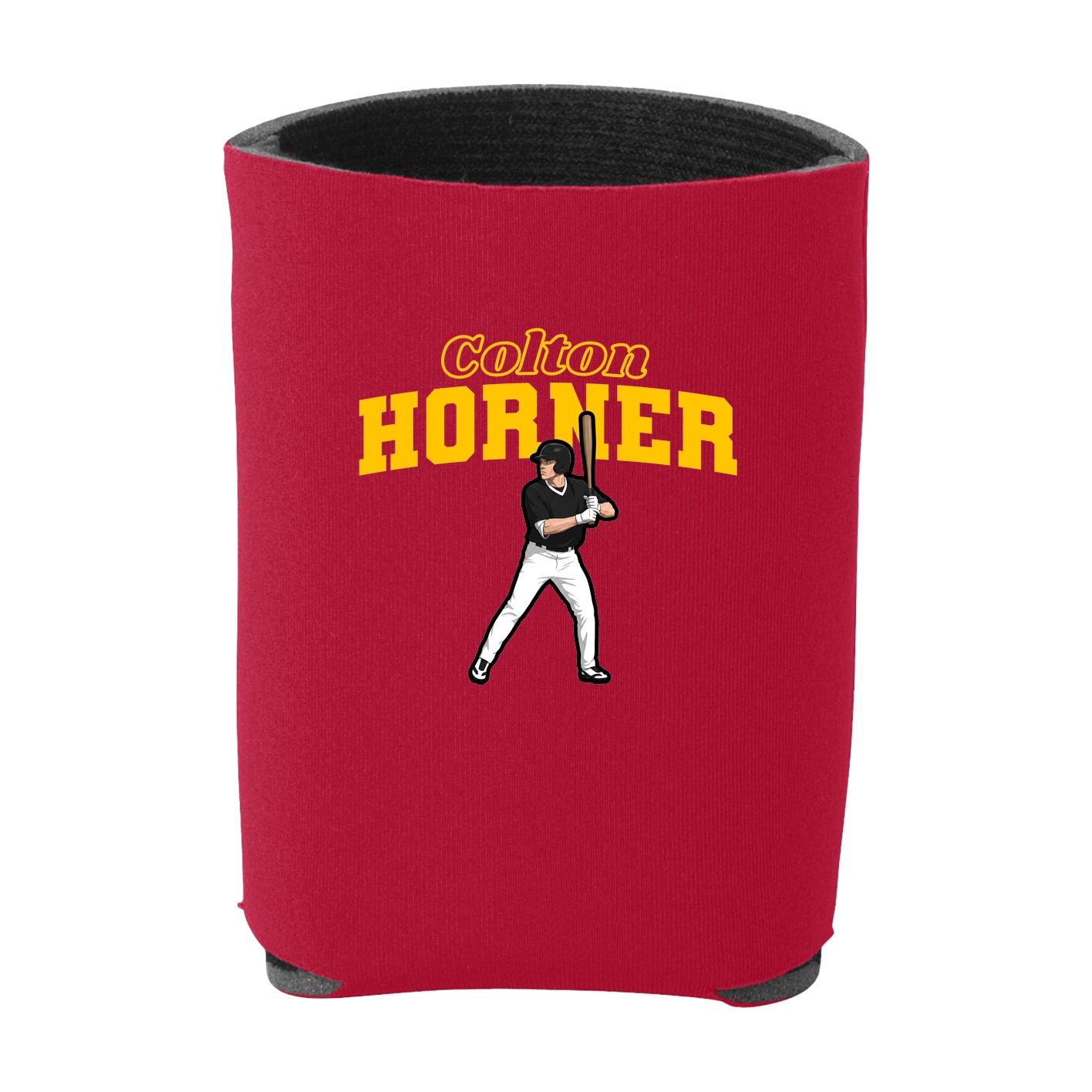 Can Holder — Name Arch in Red