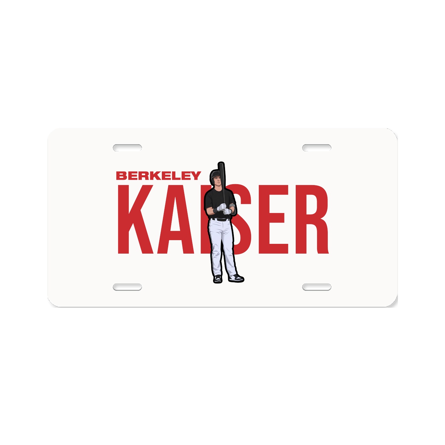 License Plate — Player Name in Classic