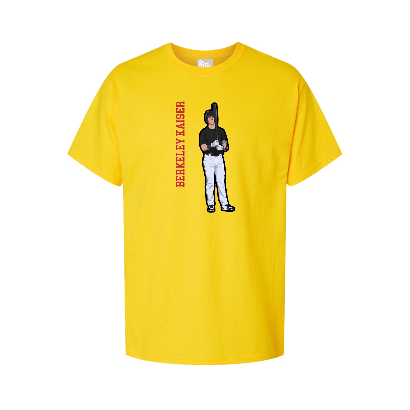 Tee — Name Vertical in Gold