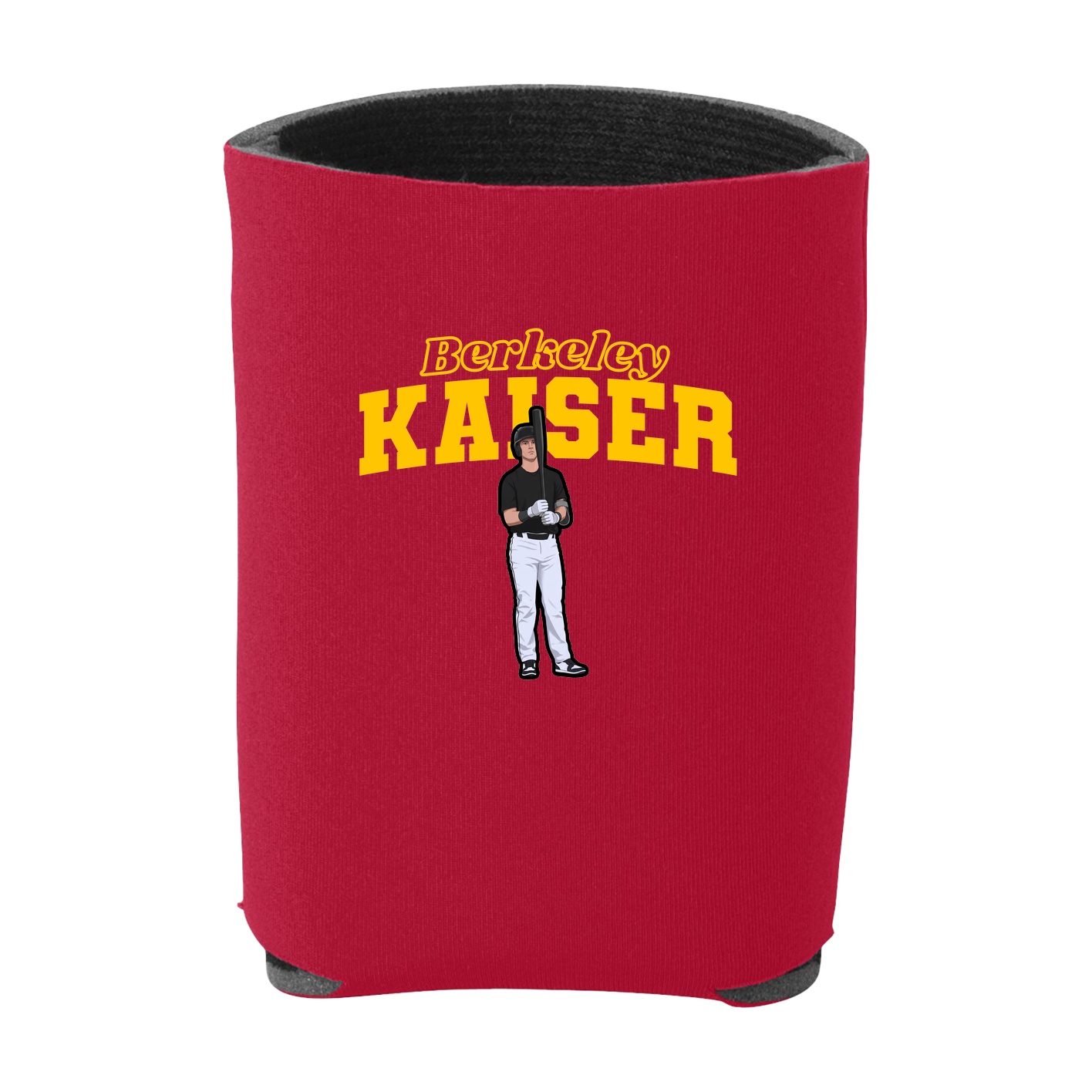 Can Holder — Name Arch in Red