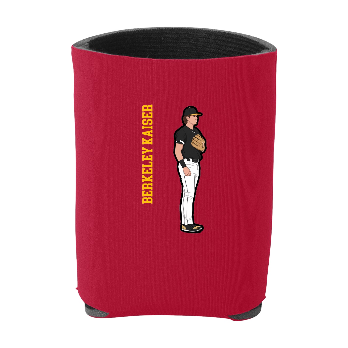 Can Holder — Name Vertical in Red