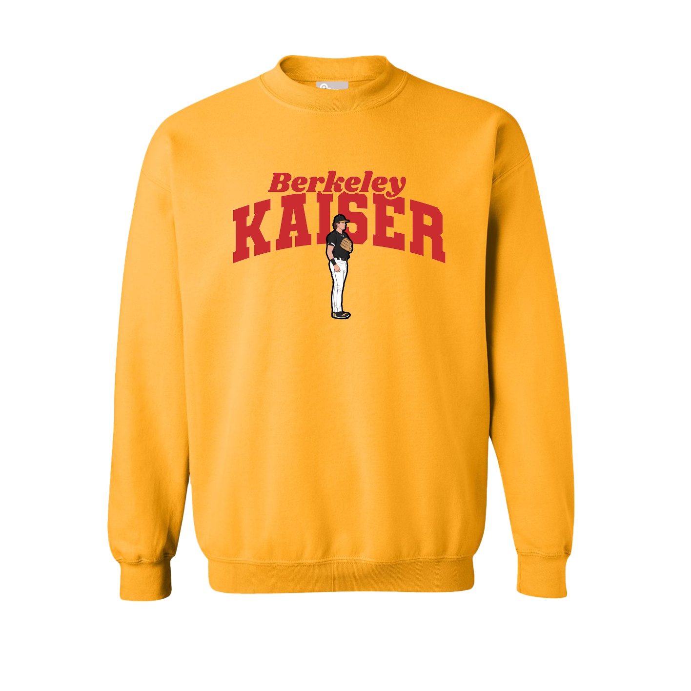 Fleece Crew — Signature Arch in Gold