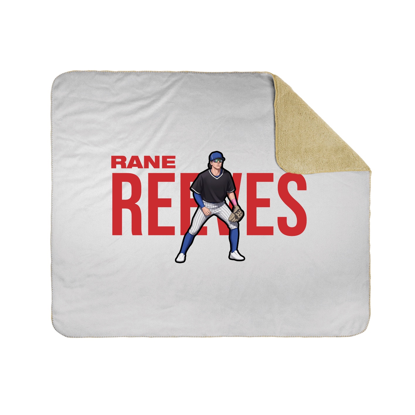Throw Blanket — Player Name in White