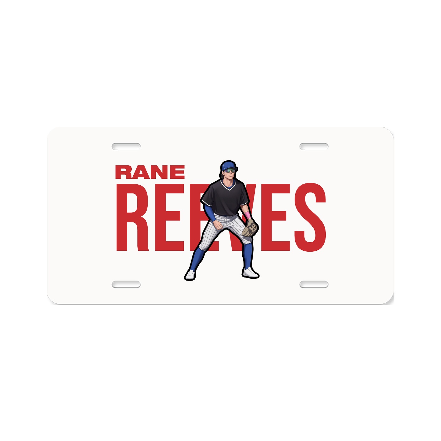 License Plate — Player Name in Classic