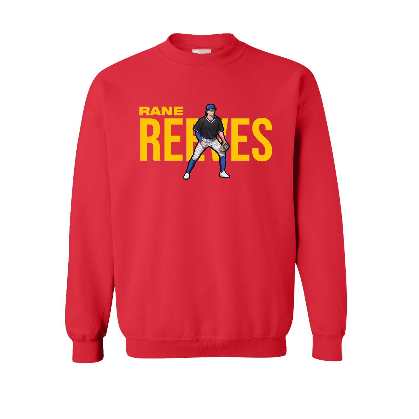 Fleece Crew — Player Name in Red