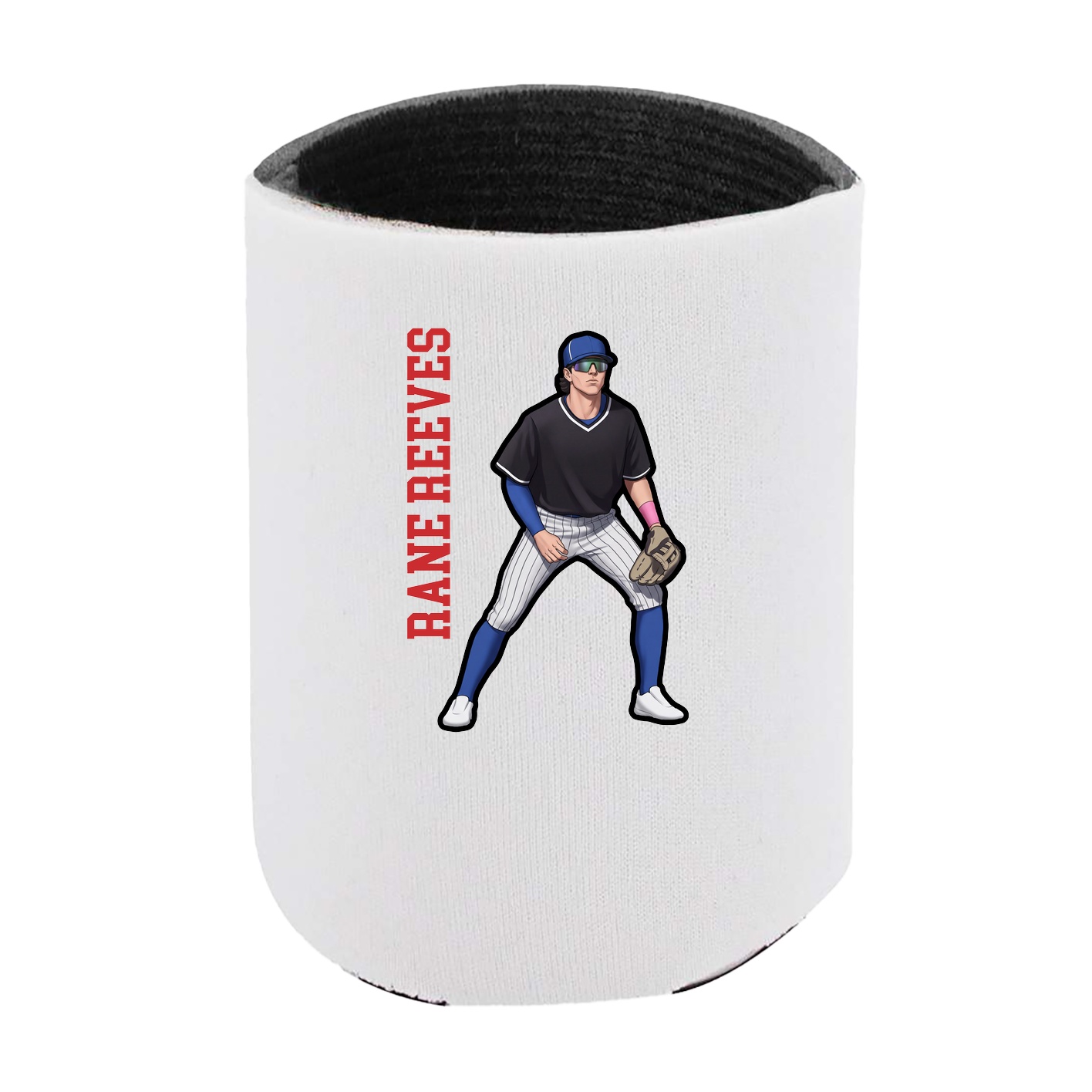 Can Holder — Name Vertical in White