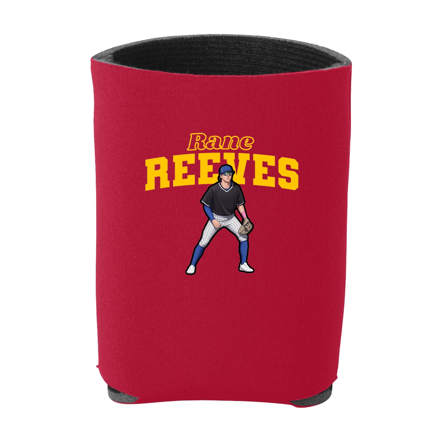 Can Holder — Name Arch in Red