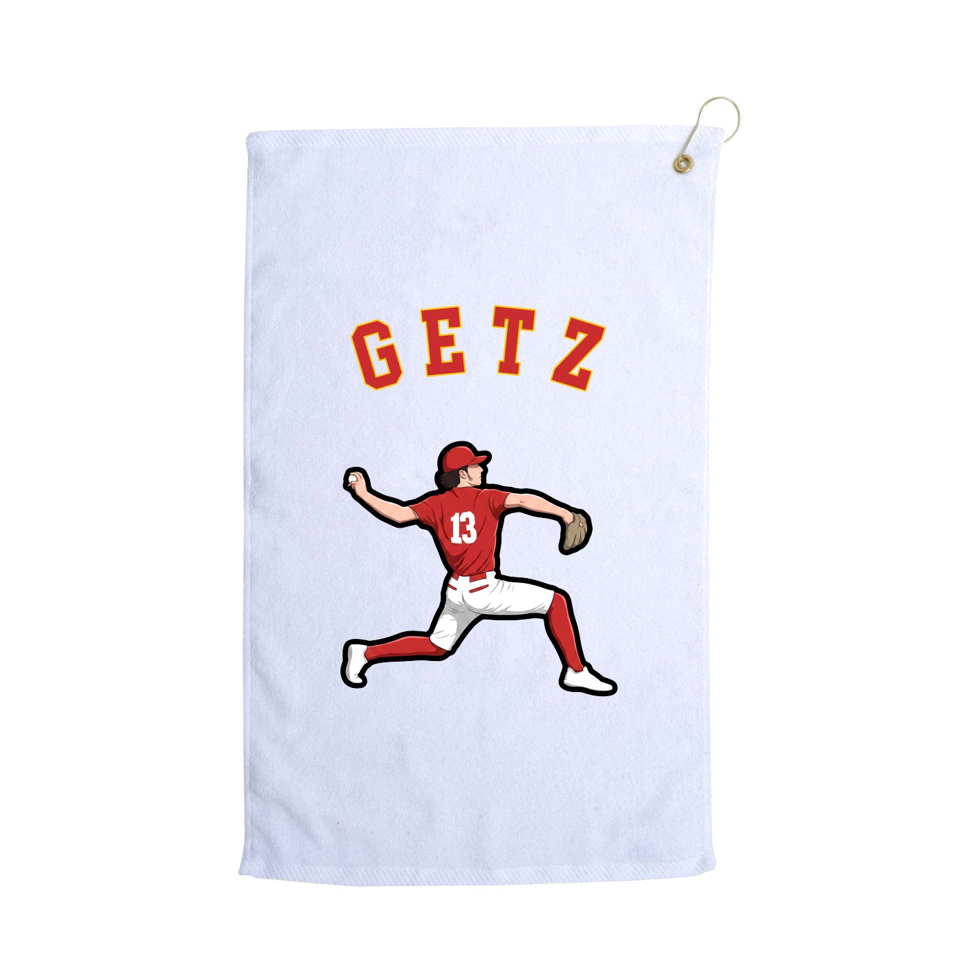 Golf Towel — Shirsey Arch in White