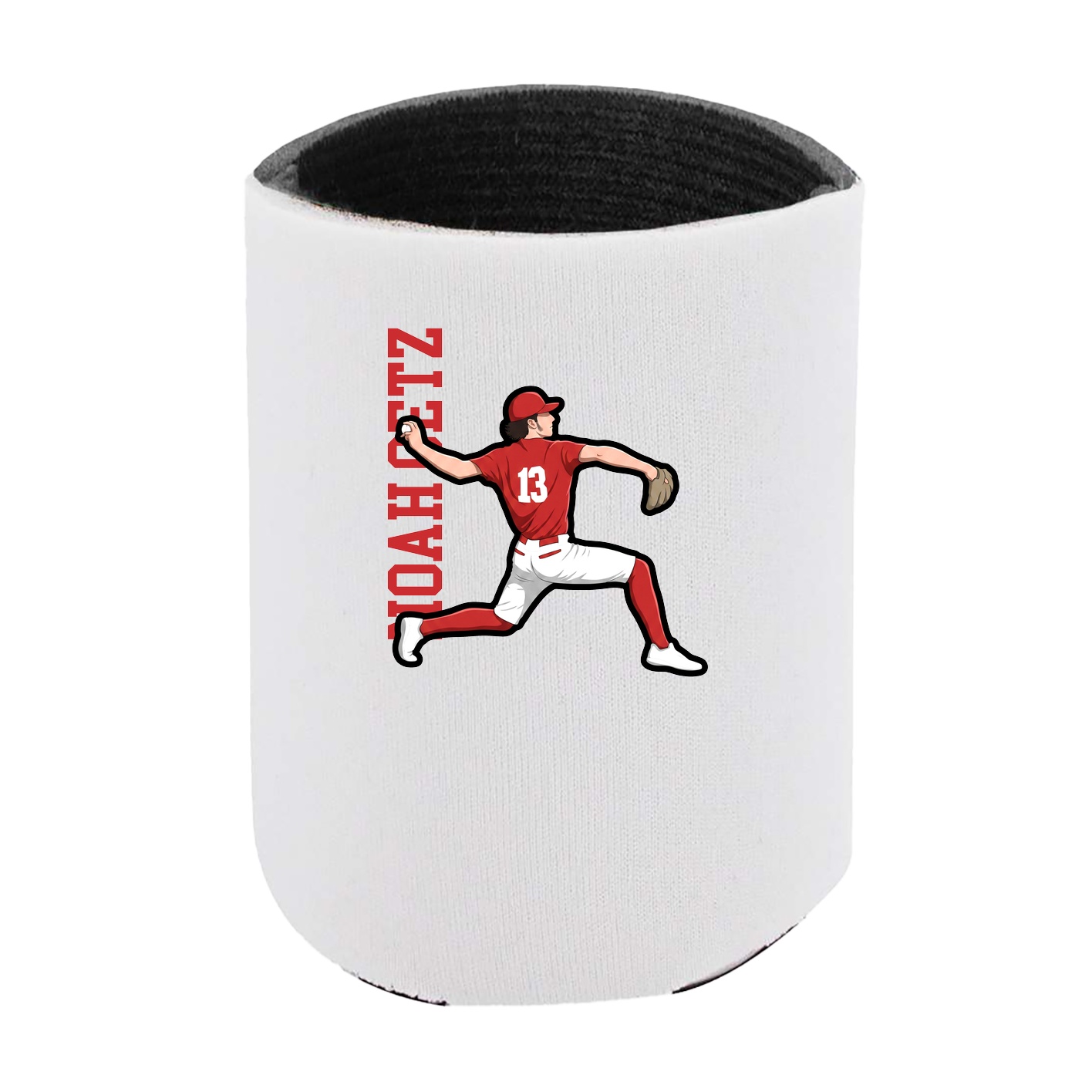 Can Holder — Name Vertical in White