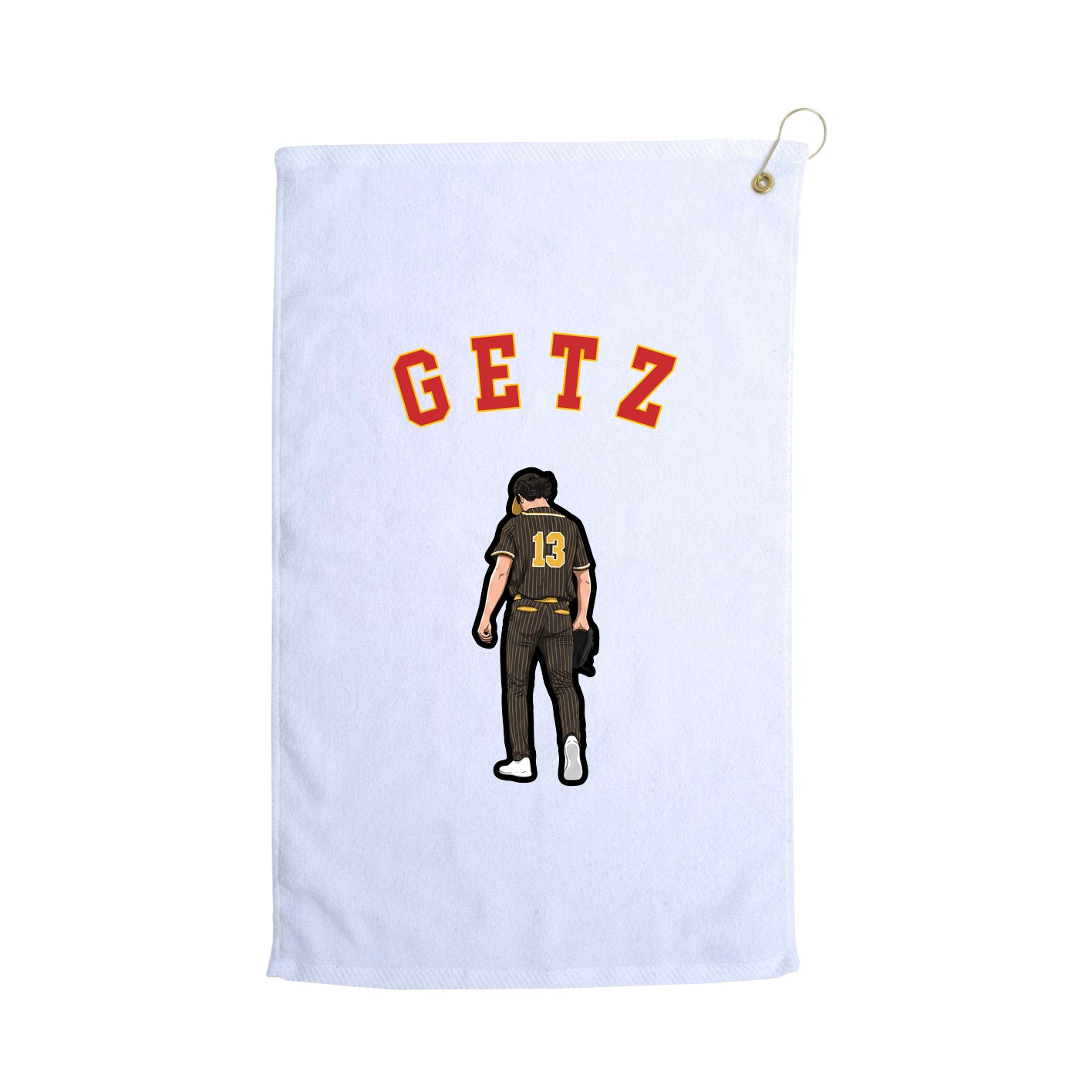 Golf Towel — Shirsey Arch in White