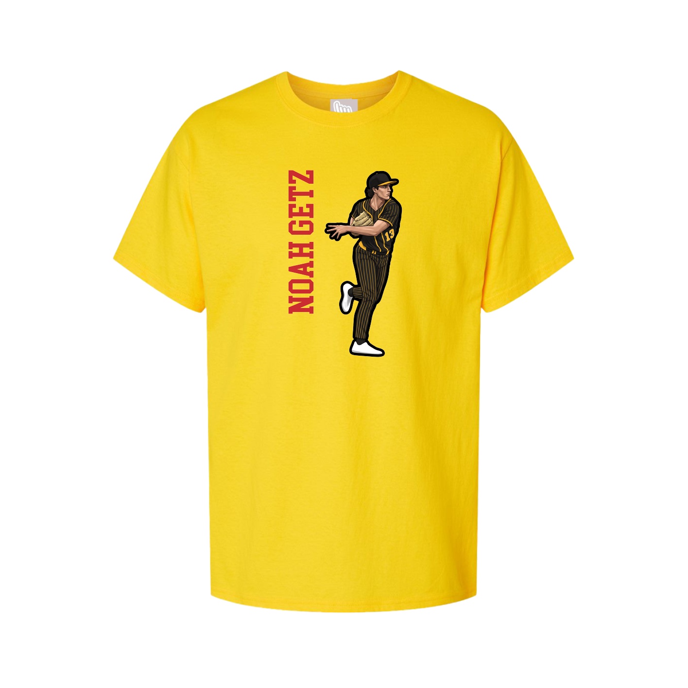 Tee — Name Vertical in Gold