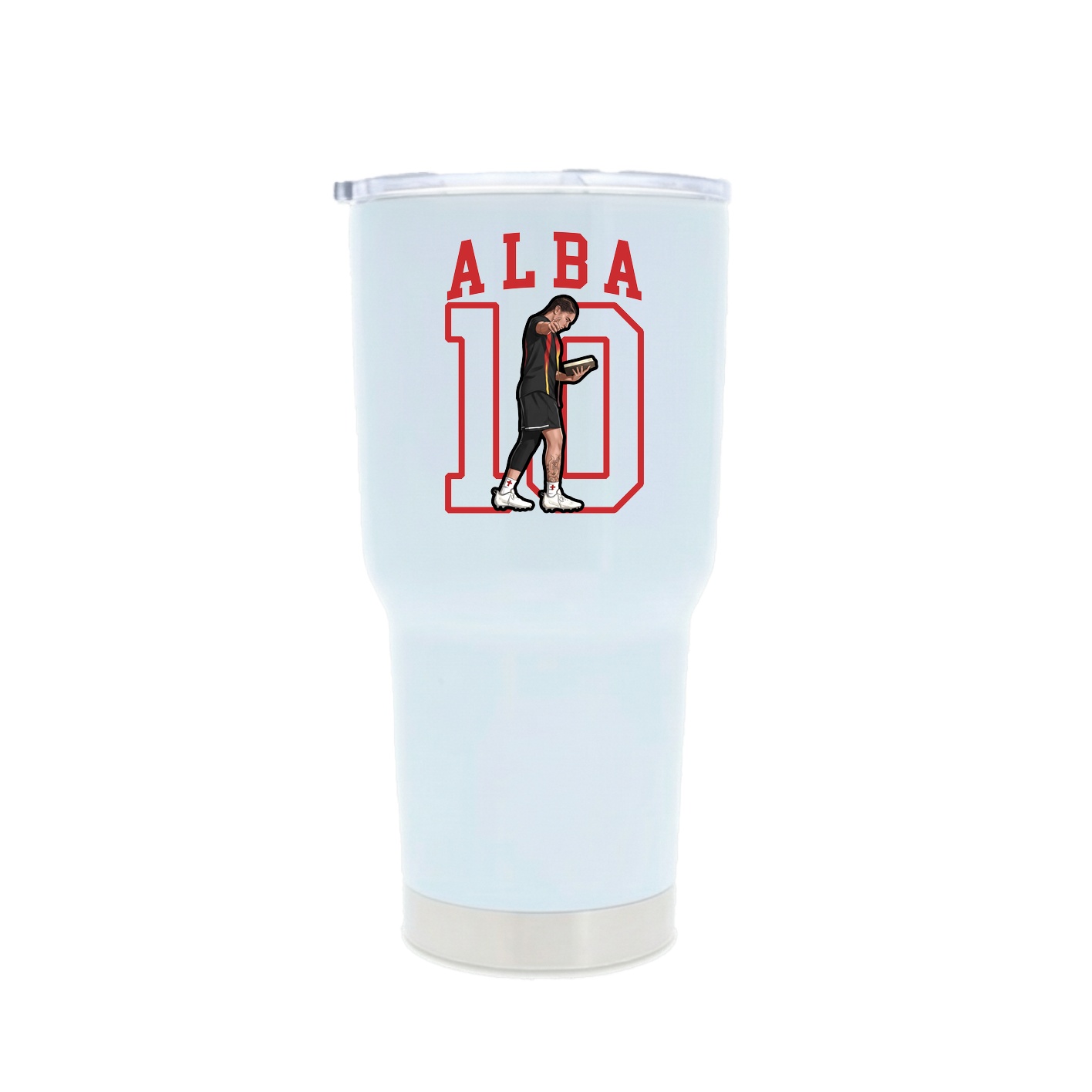 30oz Stainless Steel Tumbler — Shirsey in White