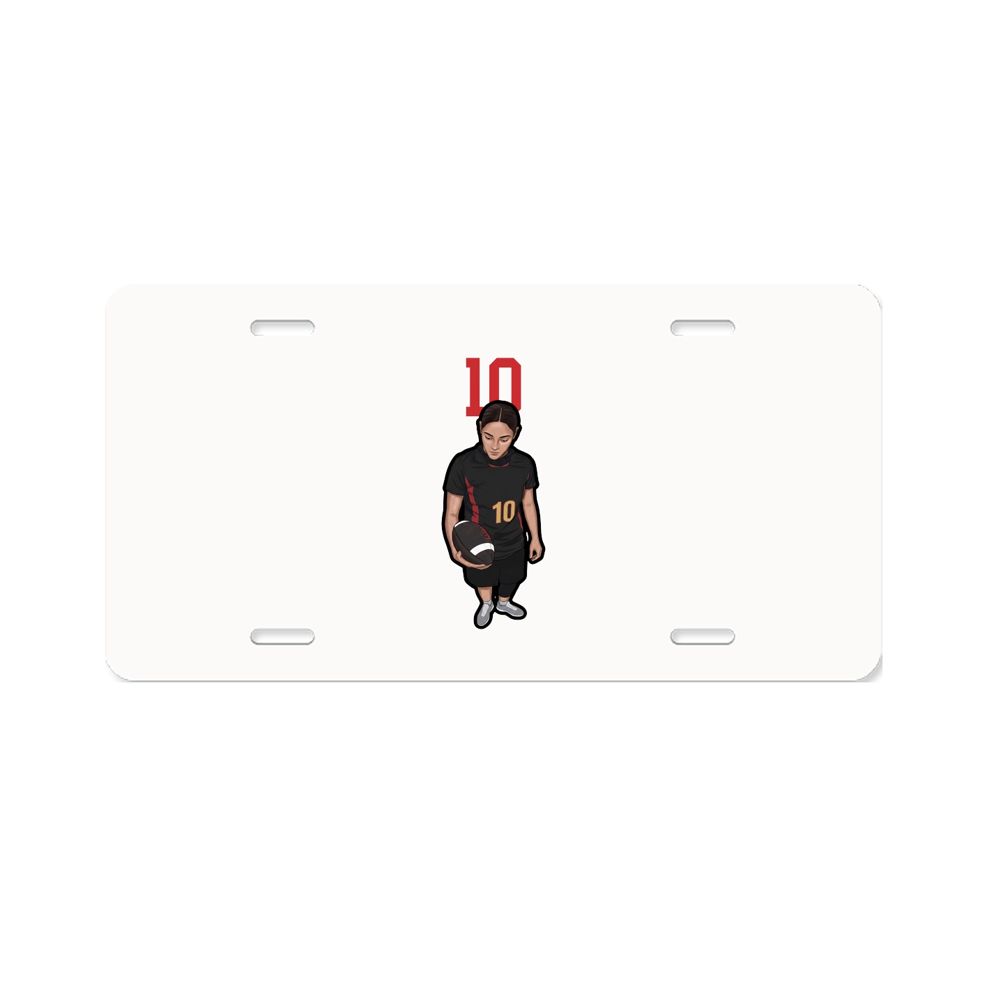 License Plate — Number Top in Classic