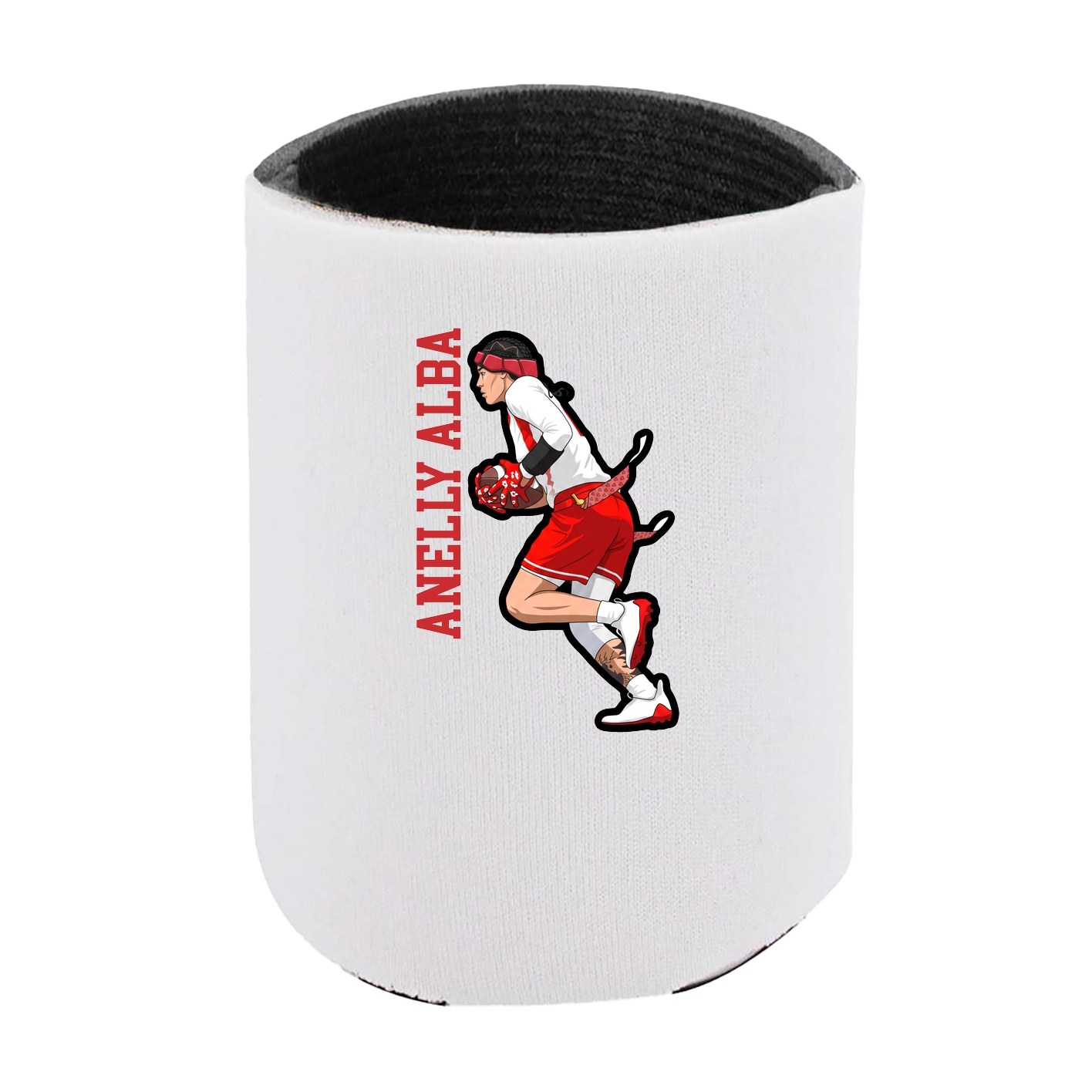 Can Holder — Name Vertical in White